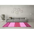 thumbnail image 3 of Ahgly Company Indoor Rectangle Solid Pink Modern Area Rugs, 2' x 3', 3 of 4