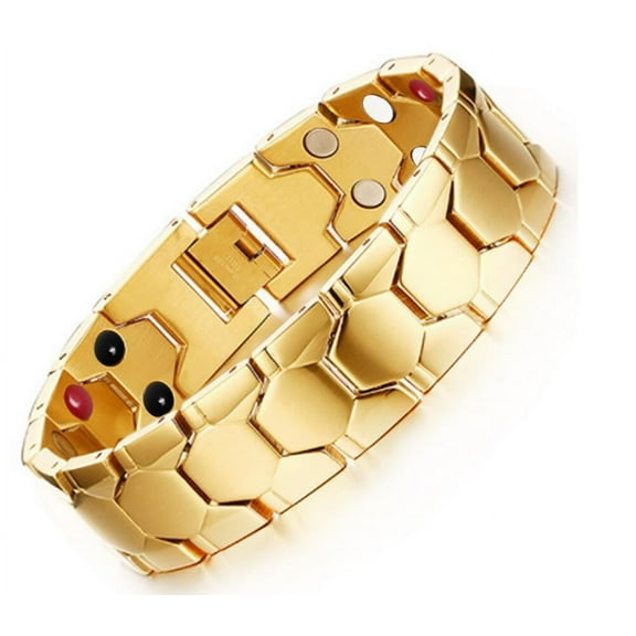 Mens Titanium Magnetic Bracelet for Reducing Fatigue Improving Circulation and Enhancing Flexibility with Magnets