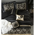 thumbnail image 3 of Nanshing Renee 9 Piece Traditional Floral Comforter Set, Black Gold, California King, 3 of 5