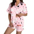 thumbnail image 1 of Comfortable Women Pajama Sets for Halloween Stylish Round Neck Design with Decorative Pattern Perfect for Fall and Winter Seasons Versatile for Casual Wear, 1 of 6