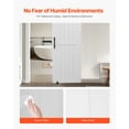 thumbnail image 4 of VEVOR Sliding Barn Door, 30 x 84 inch, High-Strength MDF Panel, Barn Door with Hardware Kit, Water-Proof PVC Surface, Easy to Install, H-Frame, Smoothly and Quietly Sliding for Living Room, Bathroom, 4 of 9
