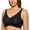 Black, variant on Women's Wireless Plus Size Bra Cotton Support Comfort Unlined