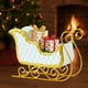thumbnail image 5 of Decoraciones navideñas, adornos navideños, regalos navideños, trineo navideño, decoraciones metálicas, pequeño recipiente para dulces, centro de escritorio, repisa de chimenea, adornos de hierro para, 5 of 6