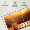 thumbnail image 6 of Elephant Stock Sunset Coffee Wall Art - Horizontal Multi Panel Canvas - 3 Piecedining Room Wall Decor - Photography Food And Drink Multi Panel - Orange And Brown Decor - 45" x 28", 6 of 8