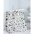 thumbnail image 3 of Grey Polka Dot Towel Set of 3, Soft Microfiber Bath Towels, Hand Towel, Washcloths, Modern Art Abstract Watercolor Dot Quick-Dry Absorbent Towels for Bathroom Kitchen Hotel Beach Gym Spa, 3 of 7