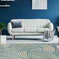 thumbnail image 2 of Capri Binya Area Rug Bone Blue 4x7 Transitional Design 100% Polypropylene, 2 of 6
