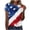 ZB_Blue 4th of July T Shirts, variant on Htigea Fourth of July T-Shirts for Women Stars and Flag Print Short Sleeve Shirts Independence Day Patriotic Shirt Plus Size Summer Tees White,S
