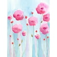 thumbnail image 2 of Moore, Regina 15x18 White Modern Wood Framed Museum Art Print Titled - Pink Florets I, 2 of 4