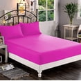 thumbnail image 1 of Mocassi 1500 Thread Count 1-Piece Fitted Sheet,Twin , Pink, 1 of 3