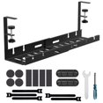 thumbnail image 3 of Drill-Free Under Desks Cable Management Tray, Desk Cord Hider Raceway Under Desks Cable Tray Holder, 3 of 5