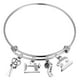 thumbnail image 1 of Pulsera de acero inoxidable para mujer Costura Máquina Charm Pulsera Joyería, 1 of 4