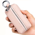 thumbnail image 4 of Cartera de cuero Minnieouse para mujer llavero organizador de tarjetas de crédito Rosado, 4 of 6
