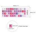 thumbnail image 2 of Universal English Keyboard Stickers, Replacement Keyboard Stickers Mixed Background W Black Lettering 2Pcs, 2 of 3