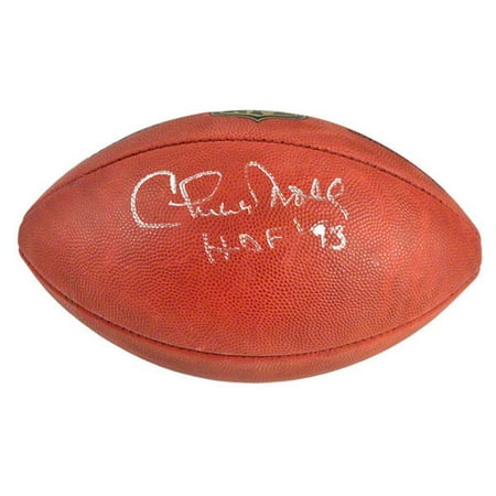 NFL - Chuck Noll Autographed Football | Details: Pittsburgh Steelers, Pro Football, with "HOF 93" Inscription