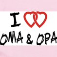 thumbnail image 2 of CafePress - I Love Oma And Opa Infant Bodysuit - Baby Light Bodysuit, Size Newborn - 24 Months, 2 of 4