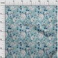 thumbnail image 3 of oneOone Viscose Jersey Light Blue Fabric Abstracts Quilting Supplies Print Sewing Fabric By The Yard 60 Inch Wide, 3 of 5