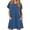 Pure Blue, variant on gakvbuo Summer T-Shirts Dresses For Women Nightgowns Nightdress House Dress Knee Length Loose Short Sleeve Sleepwear Sleepshirts Crewneck Pajama Nightshir Tunic Dress For Women