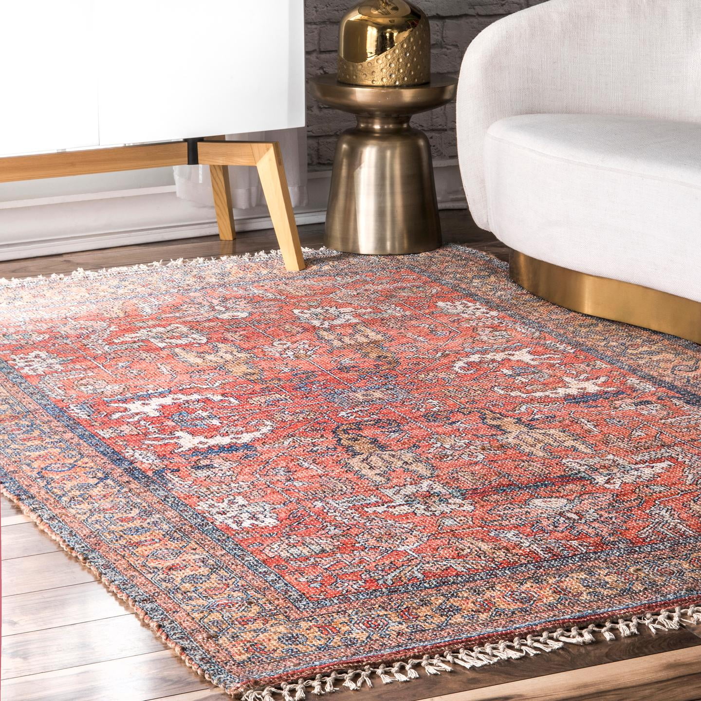 nuLOOM Ingadi Shaded Garden Tassel Area Rug