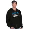 thumbnail image 5 of US Air Force Faster Than Sound USAF Zip Up Hoodie Men's Women's Brisco Brands S, 5 of 6