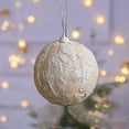 thumbnail image 4 of ABPWLY Christmas Cloth Foam Ball Patterned 8cm Tree Ornament Window Decoration Hanging Ball Scene Decorative Holiday Set 3.14in, 4 of 5