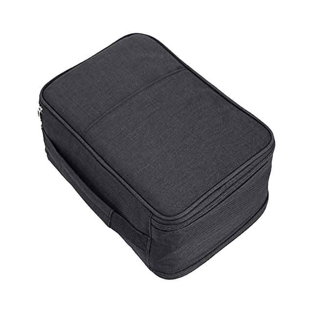 Organizador de lápices de colores con 300 ranuras Estuches grandes para lápices de colores para pinceles de maquillaje Negro