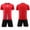 Red, variant on Iyufng 2 Pieces Sports Outfit, Summer Printed Soccer Jersey and Shorts Set,Boys and Girls