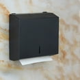 thumbnail image 5 of Wall-Mounted Paper Towel Dispenser Brushed Finish Stainless Steel Large Capacity Bathroom Hand Towel Kitchen Tissue Holder Box with Keys Design, 5 of 13
