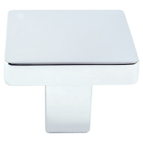 Advantage Plus by Berenson 0950-1026-P Contemporary Advantage One Square Knob, Polished Chrome