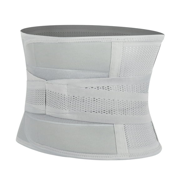 Waist Trimmer for Men Widening Body Shaper Waist Trainer Cinchers Abs Belt Wrap for Stomach and Back Lumbar Support Beige XL