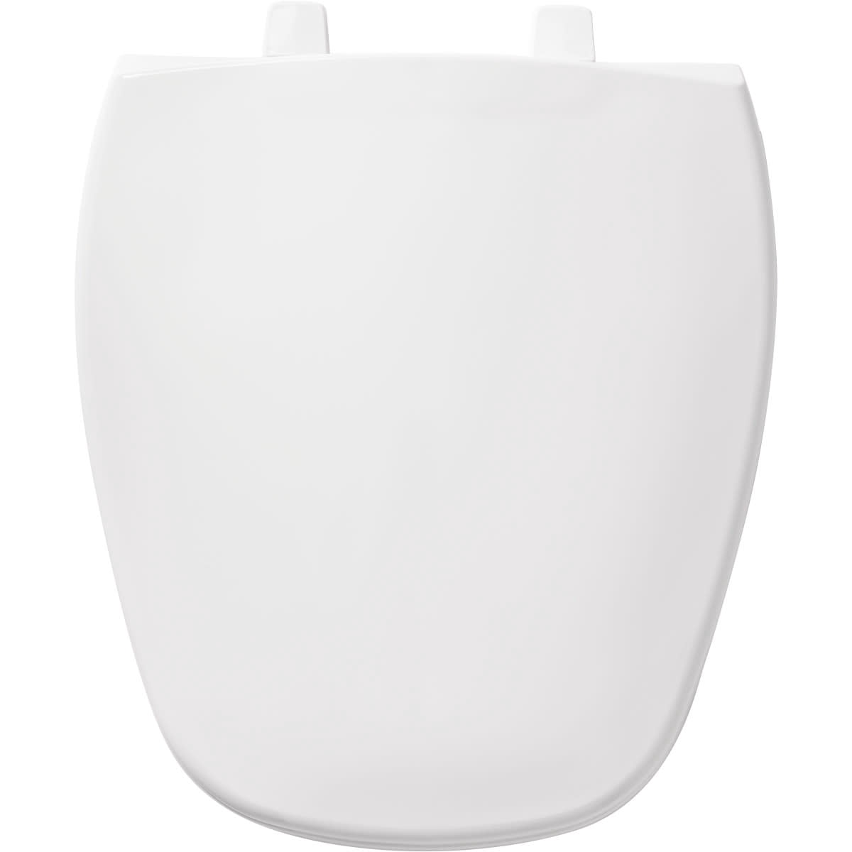Bemis 1240200 000 Round Plastic Toilet Seat in White fits Eljer Emblem with Top-Tite Hinge
