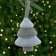 thumbnail image 1 of Northlight Felt Christmas Tree Ornament - 5.75" - Gray and Blue, 1 of 6