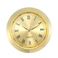 thumbnail image 1 of Inserto de reloj redondo para dormitorio, pieza de reparación de cabezal de reloj, inserto de movimiento de reloj para el hogar oro, 1 of 9