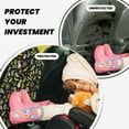 thumbnail image 4 of Naloa cartoon Skull spider web 2Pcs Anti-Kick Back Seat Cover Kick Mat, Car Seat Protector with 3 Storage Pockets, 4 of 8