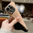 thumbnail image 5 of Autumn and Winter Solid Colour Imitation Lambskin Phone case, Lens Full Package Protection, Soft Touch, for iPhone 15 14 13 12 11 Pro Max Plus XS XR 7 8 Phone Case (Black,iPhone 12), 5 of 8
