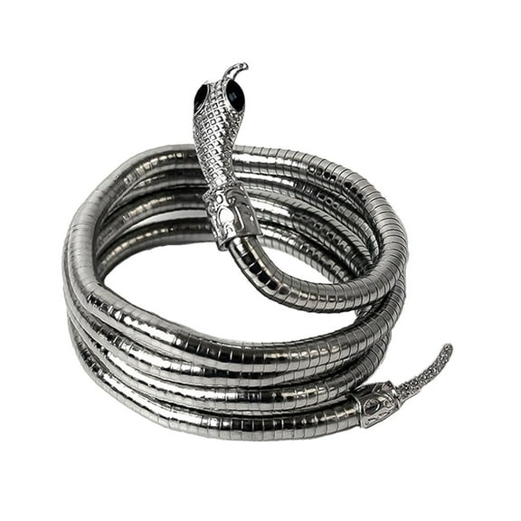 YIEMEEN Multilayer Metal Necklaces Alloy Necklaces Gold/Silver Color Cool Snake Necklaces for Women Men Chunky Jewelry