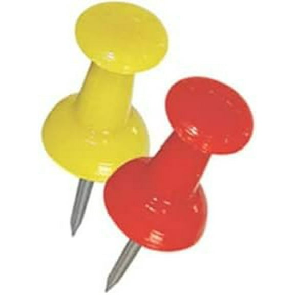 Hillman 121152 Assorted Push Pins -Push Pins - Pack of 10
