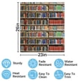 thumbnail image 2 of Library bookshelf Dishwasher Magnet Cover Decorative Sticker for Home Cabinet Kitchen 23" x26", 2 of 5