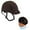 Brown, variant on OVATION Adult Unisex Deluxe Schooler Black S/M Riding Helmet w/Hair Net