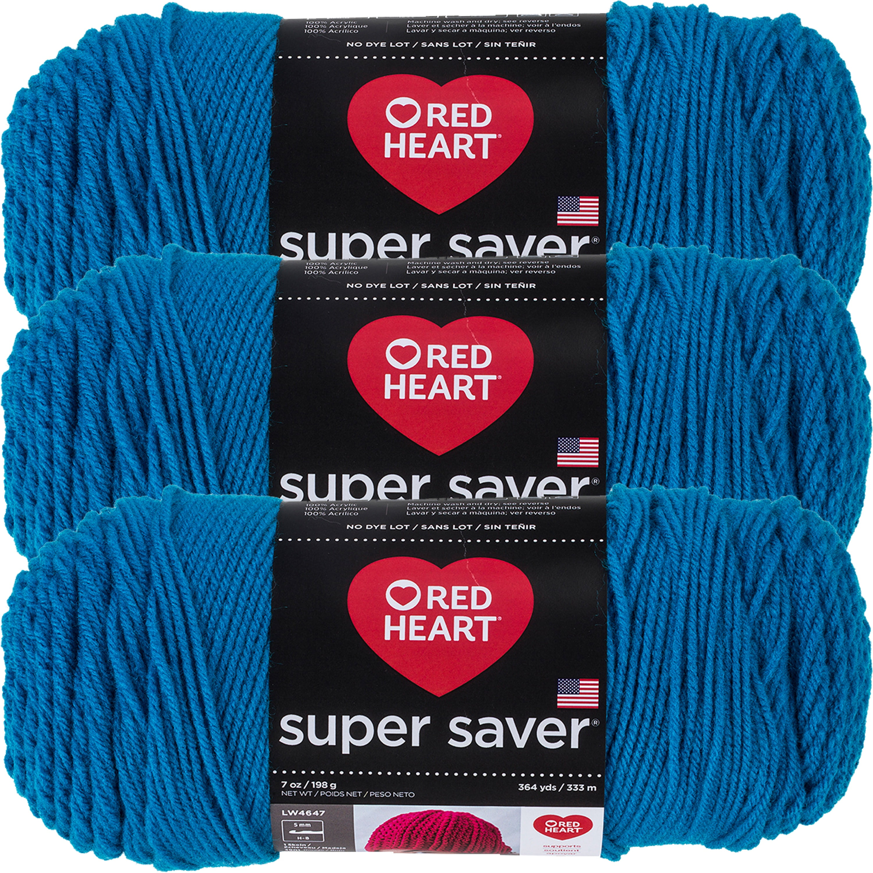 10 oz scuba Red Heart Super Saver ombre fil