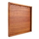 thumbnail image 2 of Bandeja para servir té, bandeja cuadrada de madera maciza para té, bandeja de madera para servir, diseño elevado Jadeshay A, 2 of 8