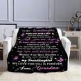 thumbnail image 2 of Granddaughter Gifts From Grandma, Gifts For Granddaughter, Graduation Gifts For Granddaughter, Granddaughter Graduation Gifts 2024,Granddaughter Gifts For Graduation Christmas Birthday Blanket 50"X60", 2 of 6