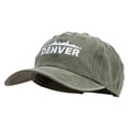 thumbnail image 2 of Denver City Skyline Twill Premium Pigment Dyed Cap - Olive OSFM, 2 of 5
