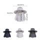 thumbnail image 3 of Soidarity Sombrero plegable de verano a prueba de sol con protector facial Tapa protectora extraíble Protector facial a prueba de polvo Escalada al aire Mochilas de mochilero Azul oscuro Soidarity OD022465-02, 3 of 6