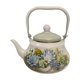 thumbnail image 1 of Tetera de esmalte de 1,5 l, calentador de agua y leche, estilo retro floral, para cocina, hogar, restaurante, oficina, agua hirviendo., 1 of 9