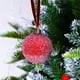 thumbnail image 4 of 6 bolas navideñas de terciopelo flocadas, adornos navideños de plástico, adornos colgantes decorativos para árbol de Navidad, decoración de 3,14 pulgadas., 4 of 5