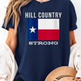 thumbnail image 3 of Womens Hill Country Strong Texas V-Neck T-Shirt, Men's And Women's Graphic Tee 100% Cotton by TBun, Full Sizes S-5XL, 3 of 5