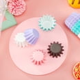 thumbnail image 3 of 250 Count Mini Wave Cupcake Liners Flared Cupcake Baking Cups Wrappers Paper Greaseproof Brioche Mold Odorless Muffin Liners Wraps Muffin Case Trays for Party Decorations (Colorful), 3 of 7