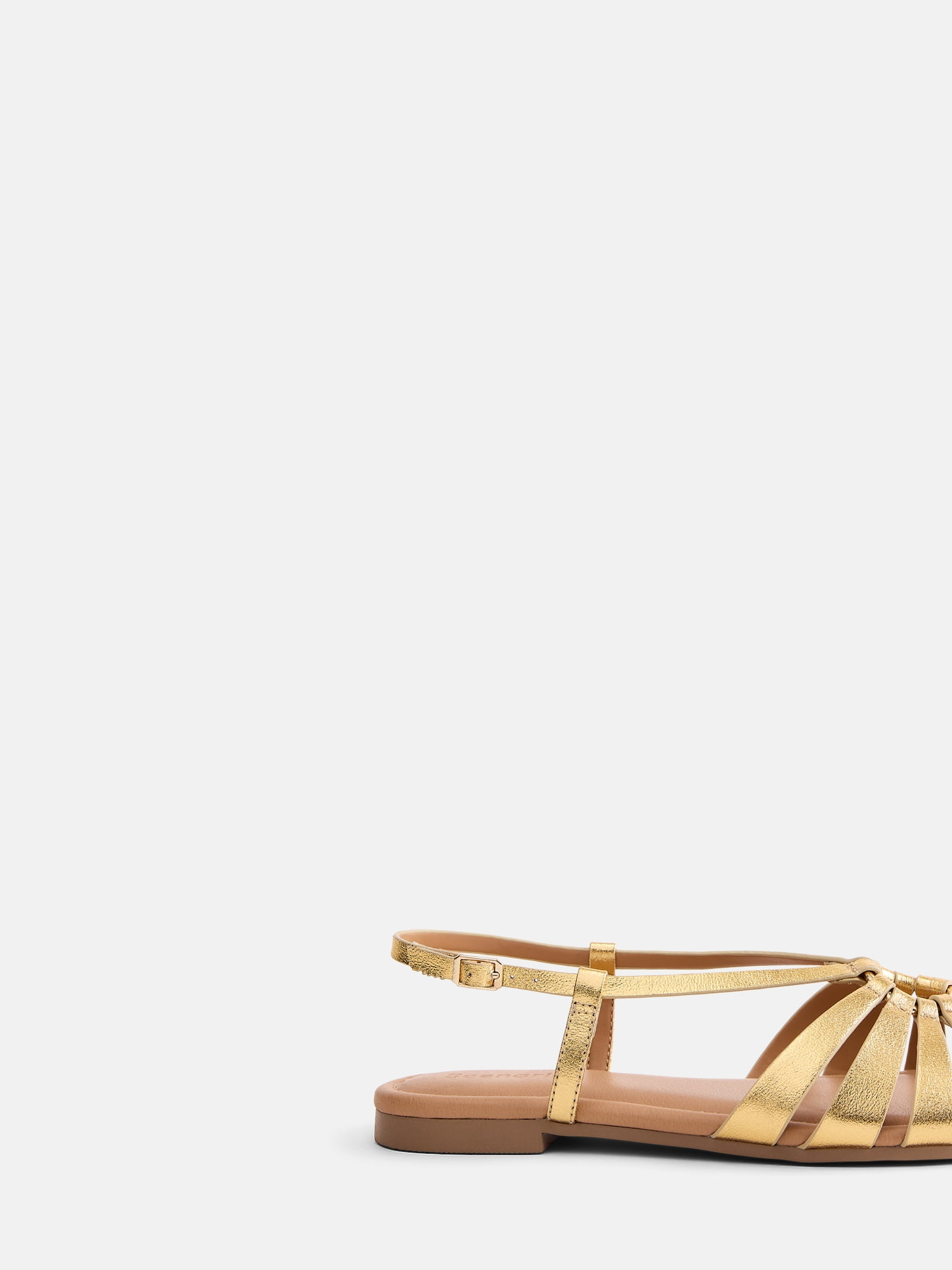 Scenario Women's Strappy Circle Flat Sandals
