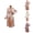 Beige, variant on Kimono Robe for Women Satin Long Sleeve Lace Trim Flowy Bride Bridesmaid Wedding Party Robe Bathrobe Sleepwear