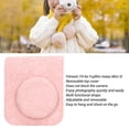 thumbnail image 4 of Instant Camera Bag, 3D Pattern Instant Camera Carrying Case Adjustable Storage  for Camera Black Lace,White Lace,Brown Embossment,Light Pink Embossment,Dark Pink Embossment, 4 of 7